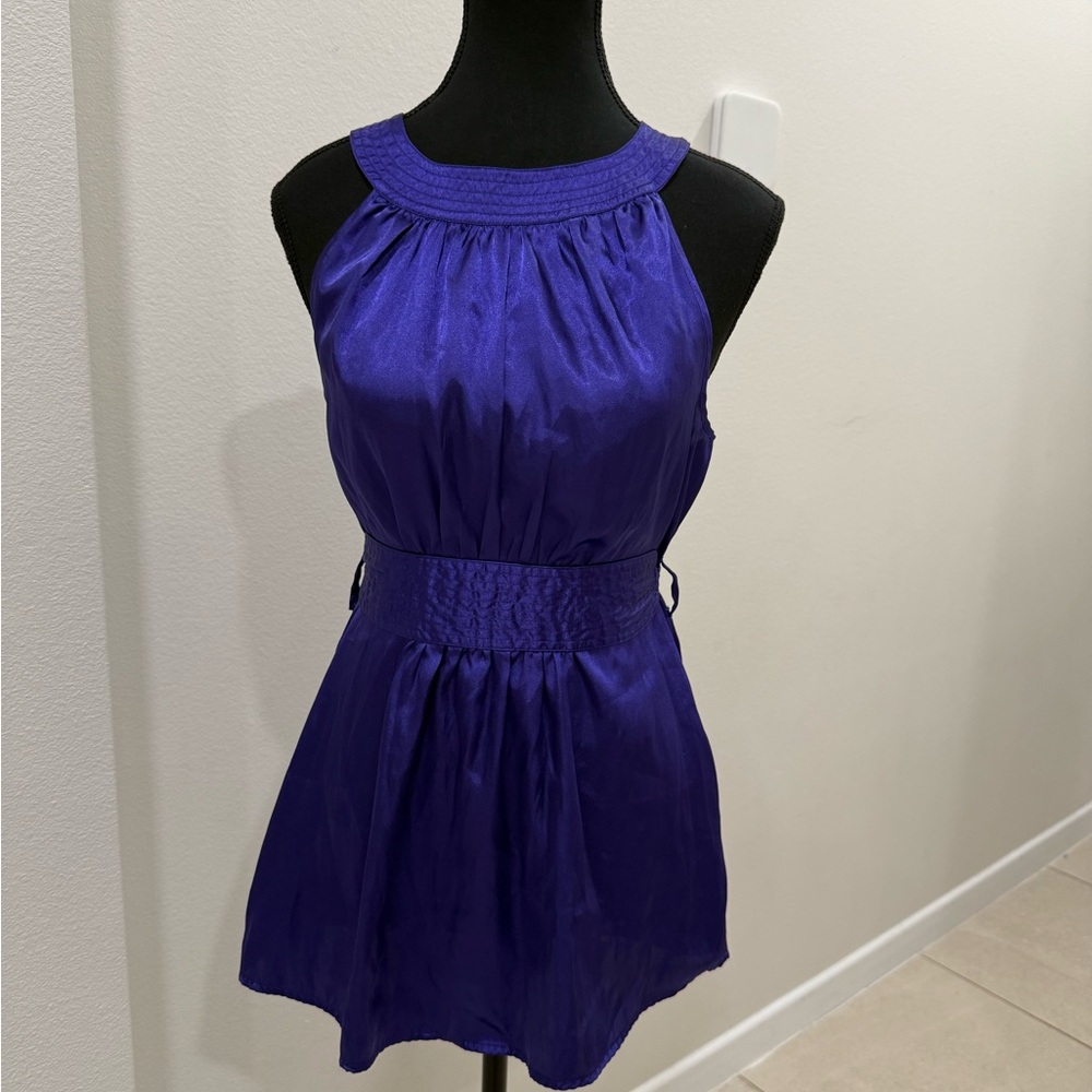 Charlotte Russe Deep Purple Halter Dress